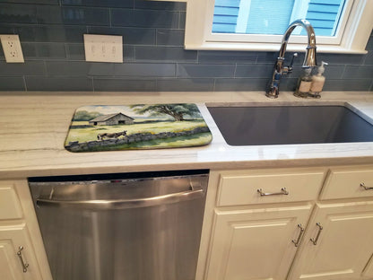 Country-Themed Dish Drying Mat